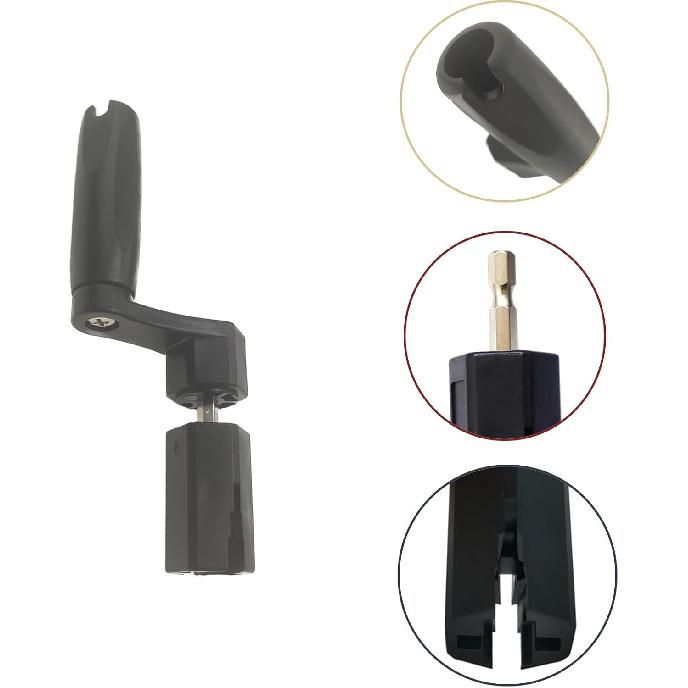 Guitar String Pegs Winder, Multifunctional Guitar String Winder with Detachable Drill Bit for Guitar Ukulele Electric String Winder, Guitar