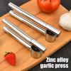 Пресс для чеснока из нержавеющей стали, ручная мясорубка с эргономичной ручкой, не ржавеющий измельчитель чеснока для кухни, ресторана