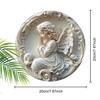 Cute Angel Pattern Pendant, Home Wall or Door Decoration, 2d Flat Wooden, Christmas Decoration, Gifts for Friends and Family