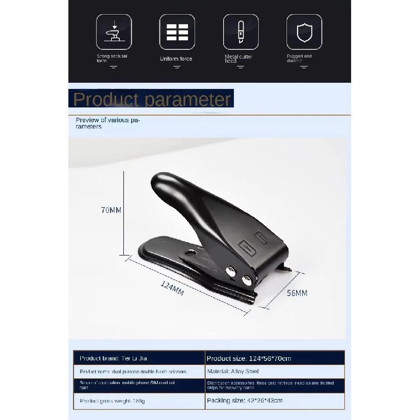 Multi-function Dual Nano Micro SIM Card Cutter Suit for IP Android Smart Phone Accessory Mobile Card Cutting Clipper