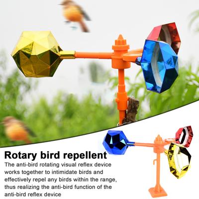 Отпугиватель птиц, безвредный, с вращением на 360 градусов, отражающий, против птиц, визуальный отпугиватель птиц, держите голубя