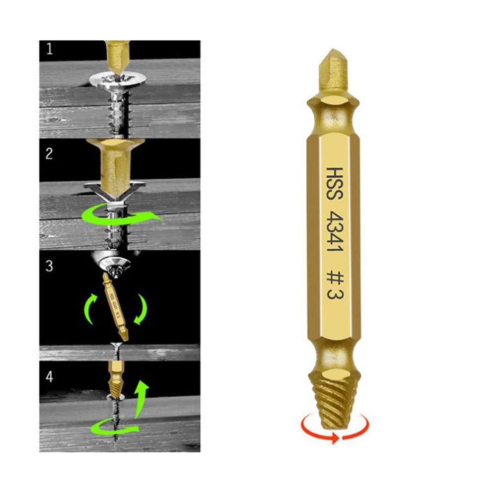 Набор для удаления сломанных винтов, 6 шт., инструмент для легкого снятия сверл