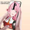 02 Zero Two Anime Darling In The Franxx Case For Xiaomi Redmi Note 9S 9 8 7 10 Pro 8T 9C 9A 8A Black Silicone Phone Cover Sac