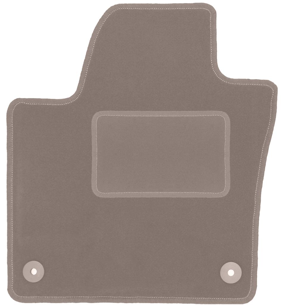 Beige driver's mat for: Seat Alhambra II minivan (2010-2018)