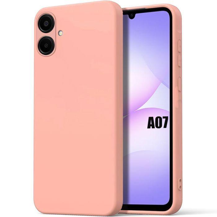 Coque de Protection - BOOLING - pour Samsung Galaxy A07 - Silicone Ultra Slim Anti-Rayures Antichoc Rose
