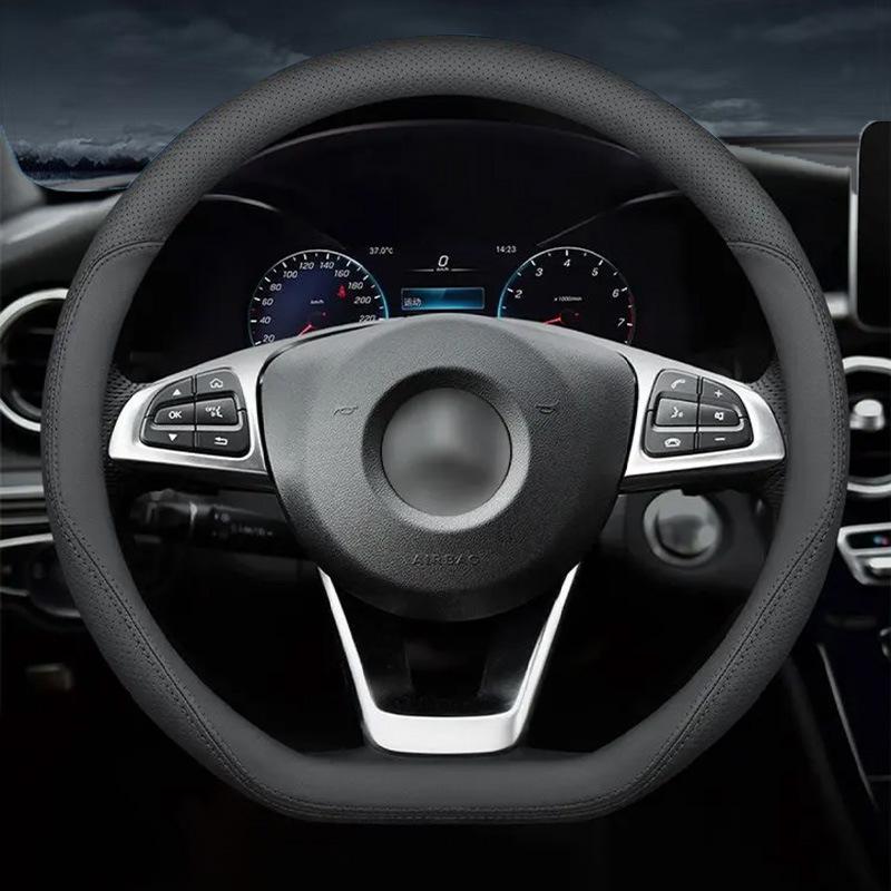Универсальный спортивный чехол на руль автомобиля из кожи наппа, нескользящий, дышащий