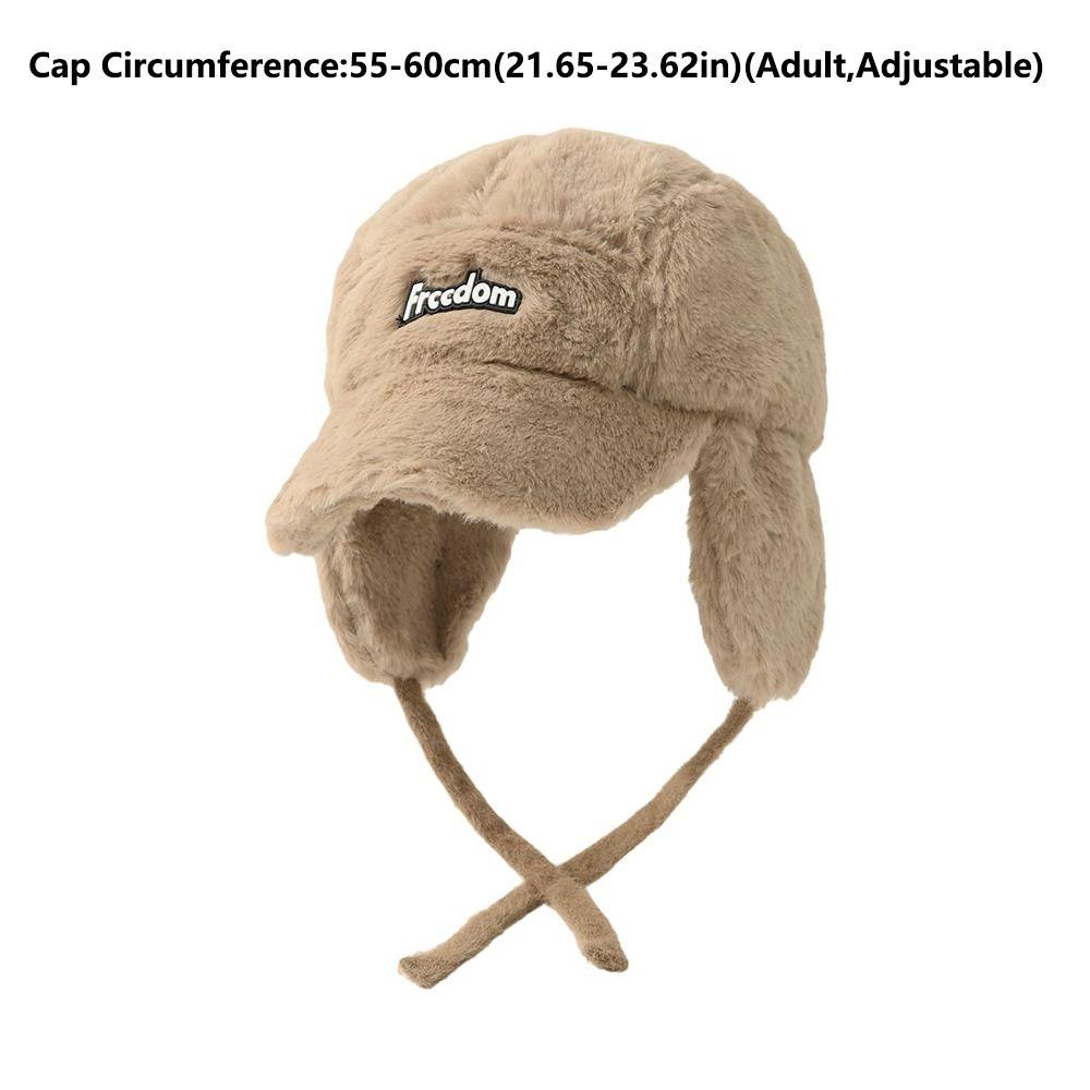 Ветрозащитная Теплая Плюшевая Шапка Защита Ушей Плюшевая Бейсболка Модные Шапки-Боне Женские Девичьи