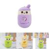 Adorable Plush Fruit Boba Tea Cup Keychain 12cm Stuffed Toy Backpack Charm