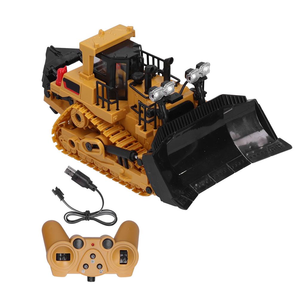 1:24 9CH TrackType Tractor Toy 2.4G Remote Control Engineering Vehicle Kids Toy Gift