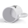 11oz White Coffee Mug with Dual-Side Print and Durable Ceramic Feel, Smooth Handle for Hot Drinks During Work or Home