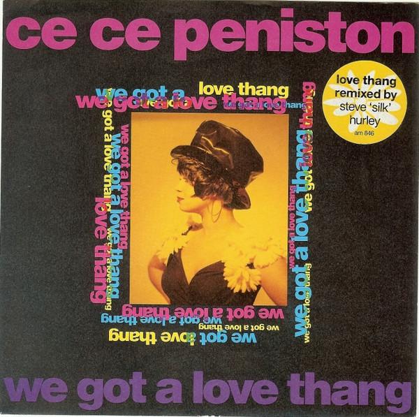 7-дюймовая пластинка CE CE PENISTON We Got A Love Thang AM846 AM Records 1992 UK Dance Electronica Б/у