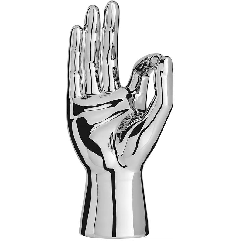 Resin Hand Finger Gesture Figurine Sculpture Decor Abstract Hand Love Gesture Statue Figurines Wedding Home Desktop Decor