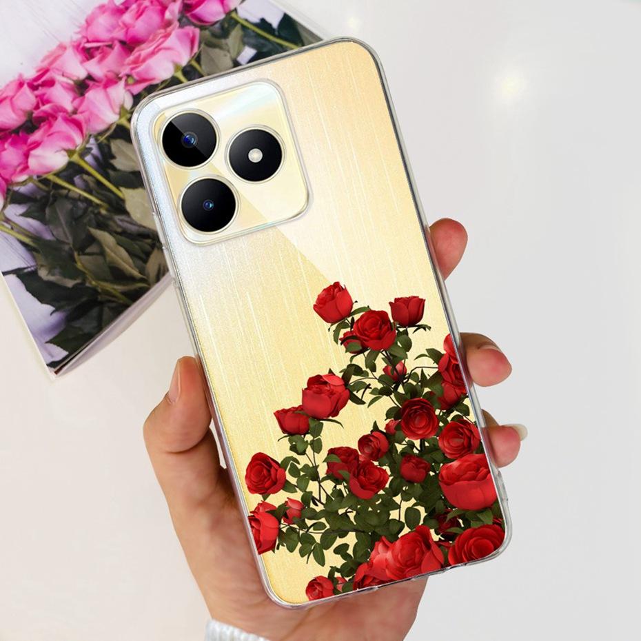 Красивый чехол с принтом для Realme Note 50 RMX3834 Мягкий силиконовый ТПУ задняя крышка для чехлов на телефон Realme Note50