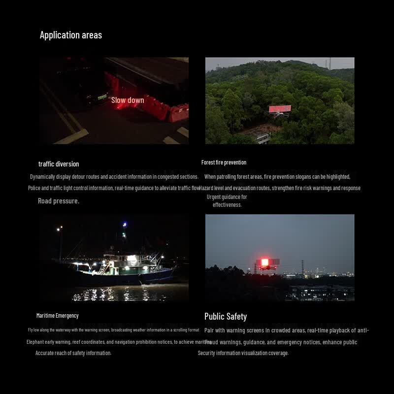 JZ DS4 Drone Warning Screen and Light