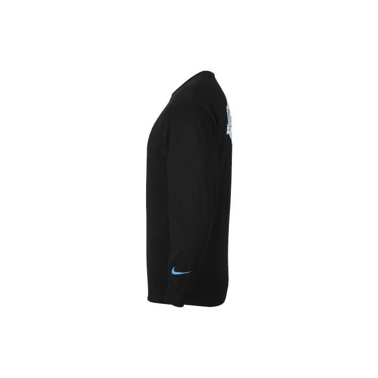 Nike NBA Courtside City Edition Los Angeles Lakers Повседневная спортивная толстовка с круглым вырезом и длинными рукавами Мужские топы Черный CT9406-010