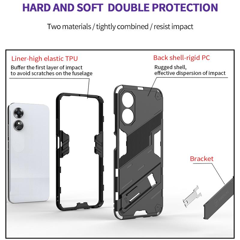 Shockproof Case For OPPO A17 A17K A57 A57S A57E A77 A77S 4G 2022 Armor Back Coque for Realme GT Neo 2 3 5 2T 3T Phone Cover