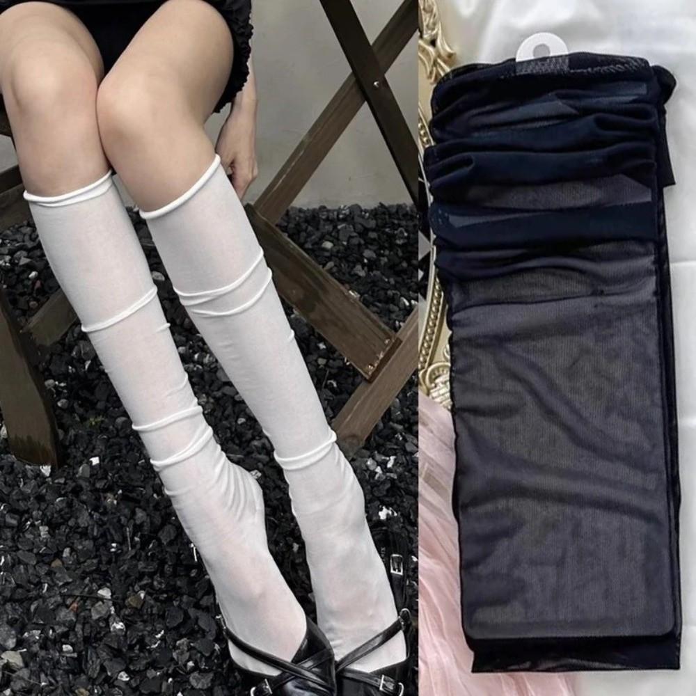 Summer Mid-Calf Socks Woman Girls Ballet Socks Sweet Sexy Stockings Loose Costumes