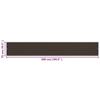 Balcony Privacy Screen Brown 75 x 500 cm HDPE