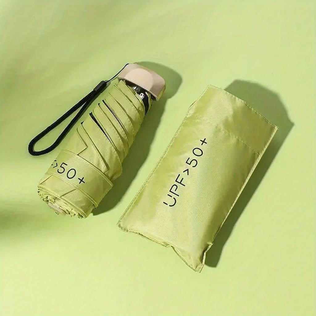 1 шт. маленький складной зонт, дорожный зонт, компактный легкий портативный зонт, водонепроницаемые портативные карманные дорожные зонты с защитой от ультрафиолета для девочек