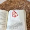 1/3Pcs Christmas Tree Bookmark with Card Tree Shape Acrylic Book Page Marker Clip Decoration