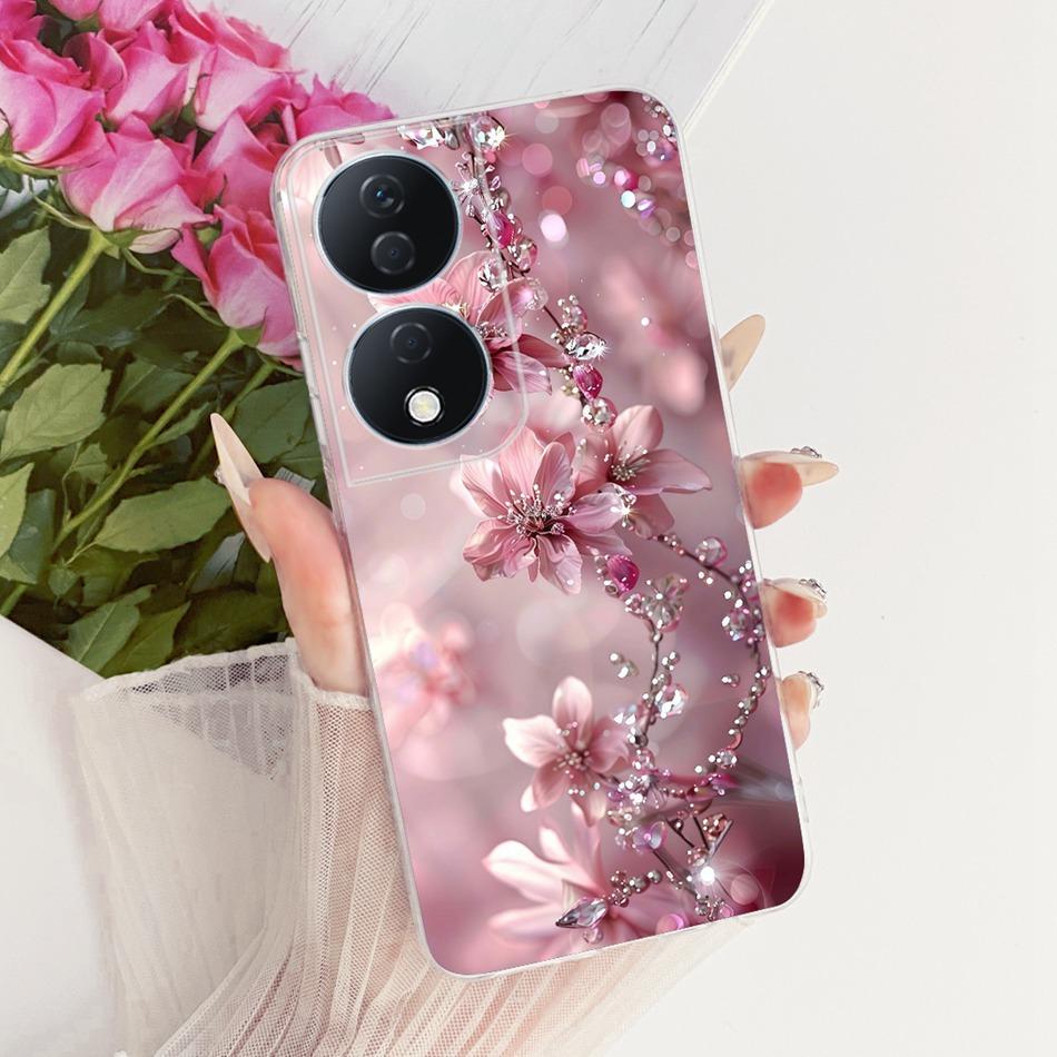 For Honor X7b CLK-LX2 2025 Cute Flower Butterfly Cat Painted Case For HonorX7b X 7B 4G 5G Soft Silicone TPU Phone Cases