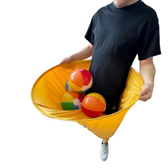 Игра во дворе "Бабушкины штаны" с 2 прыгучими мячами, ловля мяча на улице, гигантские штаны, для детей, взрослых, семейного воссоединения, тимбилдинга, вечеринки