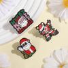 Santa Claus Delivering Gifts Enamel Pins Custom Halloween Brooches Lapel Badges Clothes Funny Jewelry Gift for Kids Friends