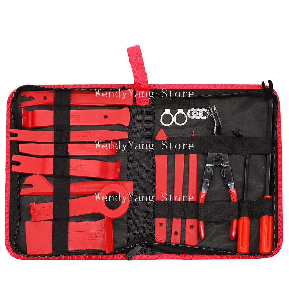 Для набора из 19 предметов пластиковых отверток для снятия панелей для обслуживания автомобильной аудиосистемы, разборки и модификации внутренних дверных панелей