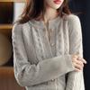 Ladies Wool/Cashmere Cardigan Spring New Large Size Twist Coat High-End Cashmere Sweater Shirt Loose Women Jacket Thick Top