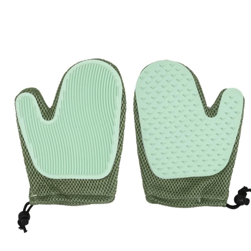 Pet Hair Glove Comb Pet Dog Cat Grooming Cleaning Glove Deshedding Hair Remover Massage Brush Animal Supplies Cat Accessoies