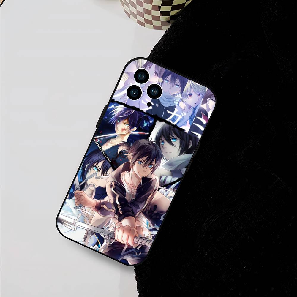 Noragami Для iPhone 17 air 16 15 14 13 12 11 Pro Черный Мягкий Чехол для Телефона