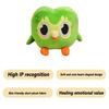 Зеленая плюшевая игрушка Duolingo Owl Duo Plushie Of Duo The Owl Cartoon Anime Owl Doll Soft Animal Toy Children Birthday Gift