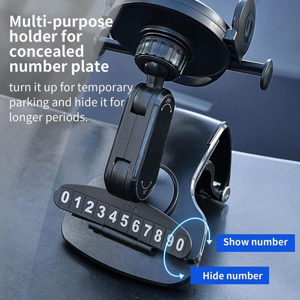 Car Phone Holder Dashboard Rotation Dashboard Phone Stand Foldable Stand 360 Degrees Rotating Holder For Auto Automotive Road