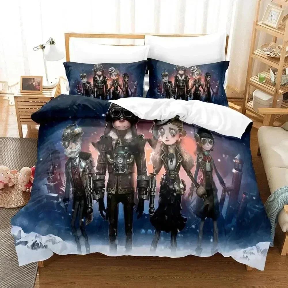 3D Anime Game Identity V Printed Bed Set Duvet Cover Pillowcase Bedding Set Bed Linen Sheet Quilt Cover Full Queen King Size