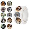 500 Pictures/roll Roll Stickers Tape Animal Expression Stickers Handbook Material Decorative Envelope Seal Stickers