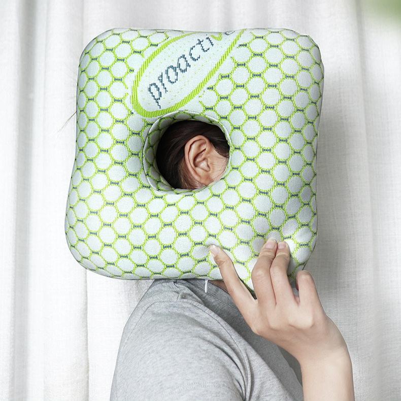 Ear Hole Pillow, Ear Protection Pillow, Non Pressure Ear Pillow, Side Sleeping Pillow,Anti Pressure Hole Hollow Ear Hole Special Ear Pillow