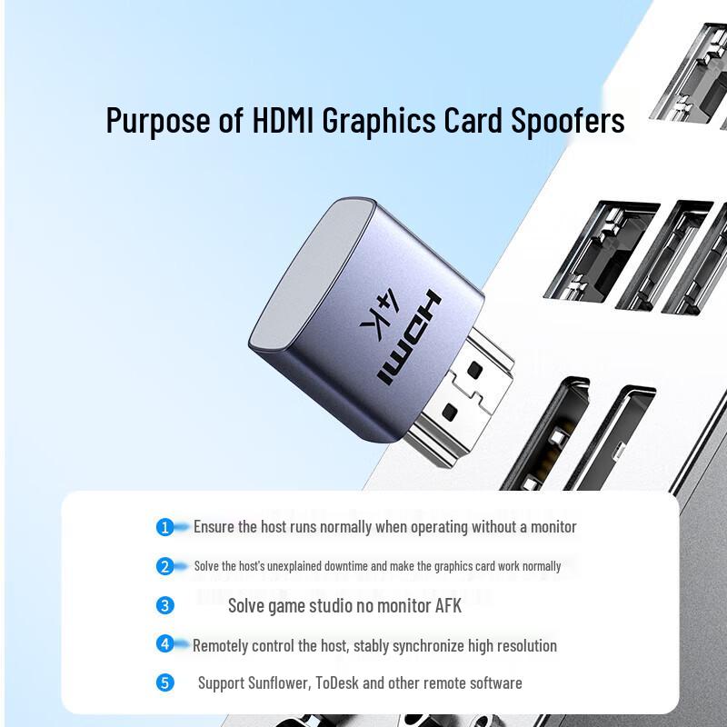Ugreen Эмулятор дисплея HDMI, заглушка-заглушка