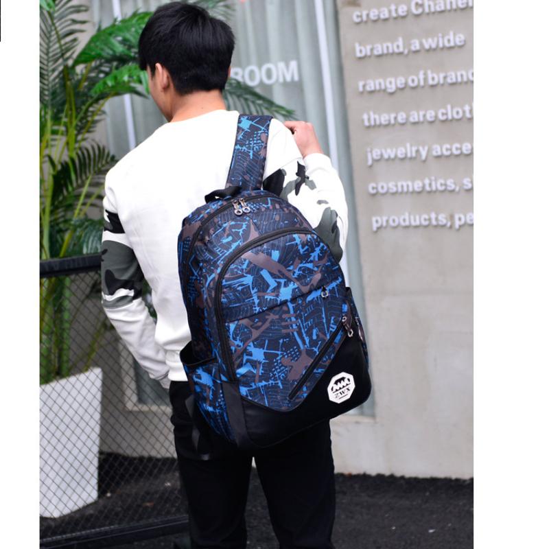 Комплект из 3 предметов, рюкзак для мужчин и женщин, повседневный рюкзак для ноутбука с зарядкой через USB, школьная сумка большой емкости, уличный дорожный рюкзак