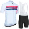 Mens Short Sleeve Cycling Jersey Set Mountain Bike Road Riding Quick-Dry Performance Wear