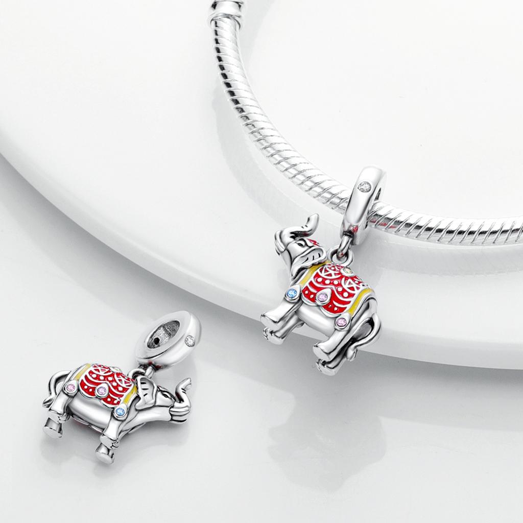 Коллекция животных Медное покрытие Французский бульдог Кот Бабочка Божья коровка Шармы Бусины Подходят для оригинального браслета Изготовление украшений