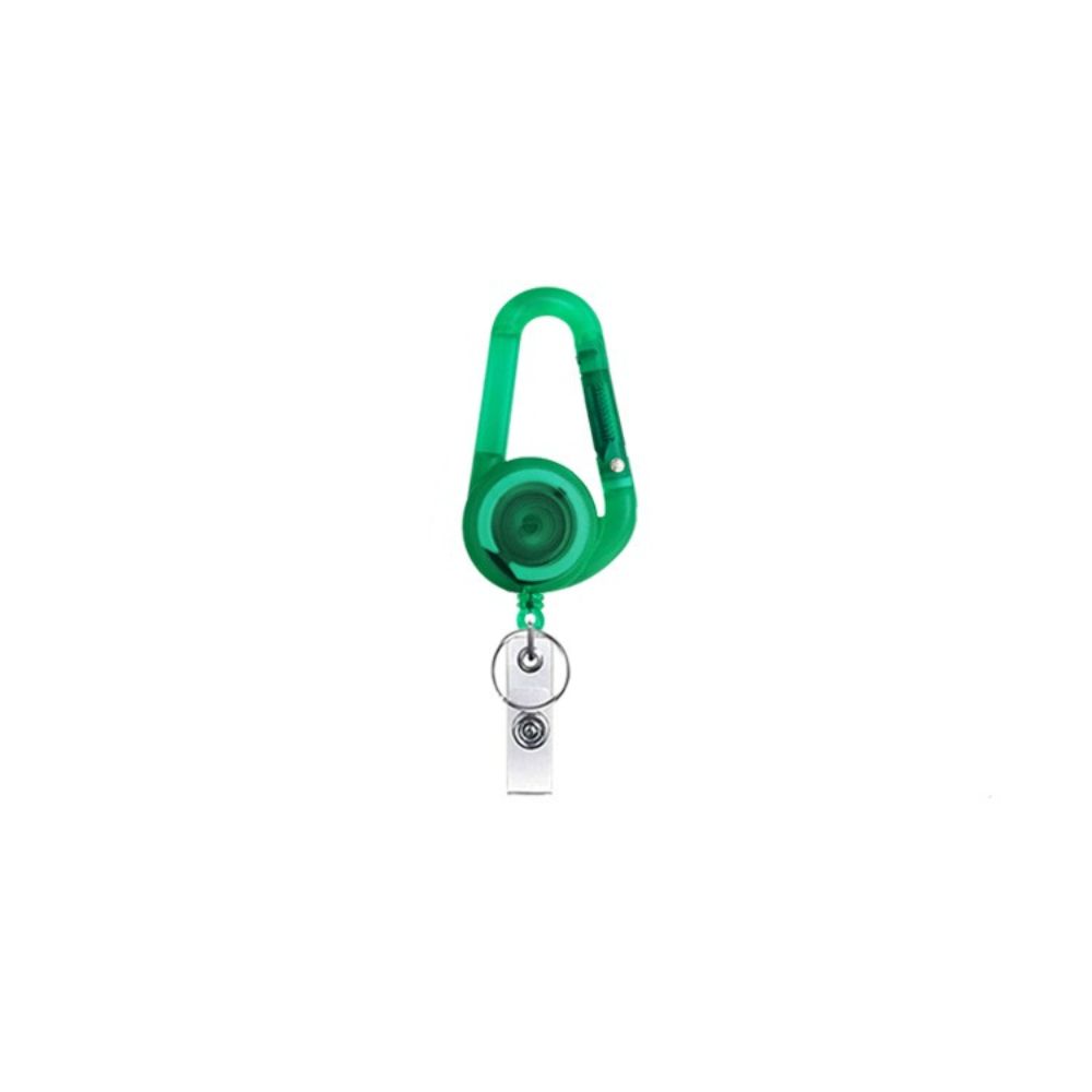 Card Holder Outdoor Telescopic Carabiner Keychain Badge Holder Badge Reel Clip Easy Pull Buckle