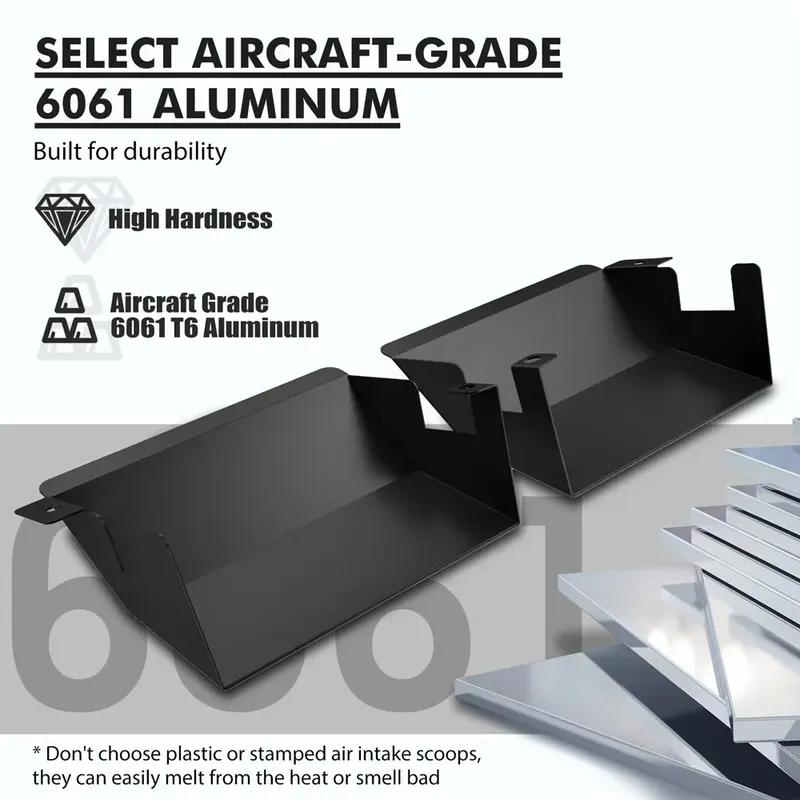 a pair Black Aluminum Dynamic Air Intake Scoops For BMW E90 E93 E92 335i 335xi 328i 328xi 2007-2012 N54 N55 Engine