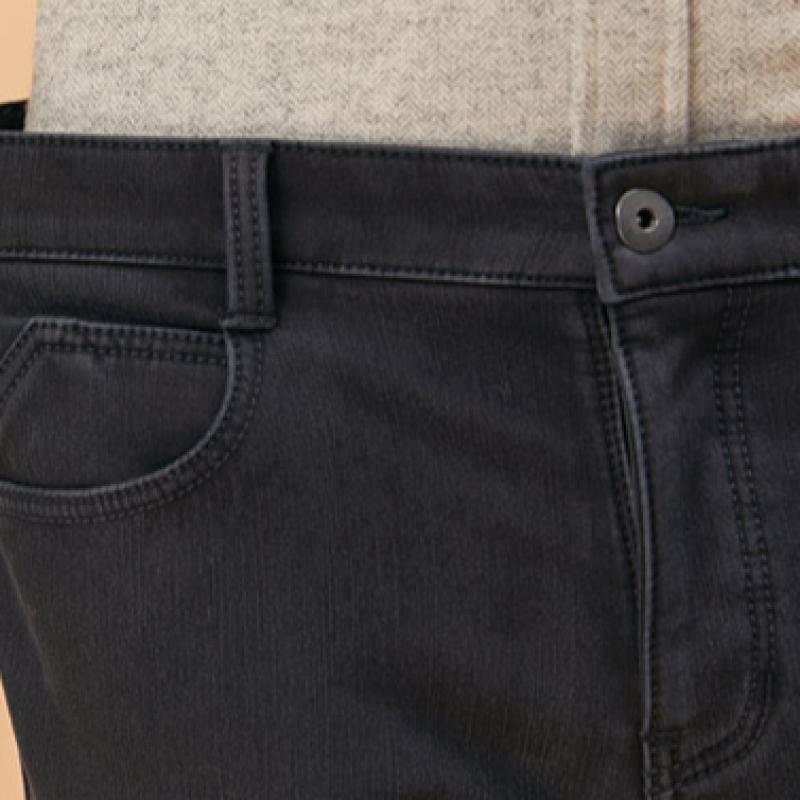Bang Bang Men S Fleece Bonded Stretch jeanS Black