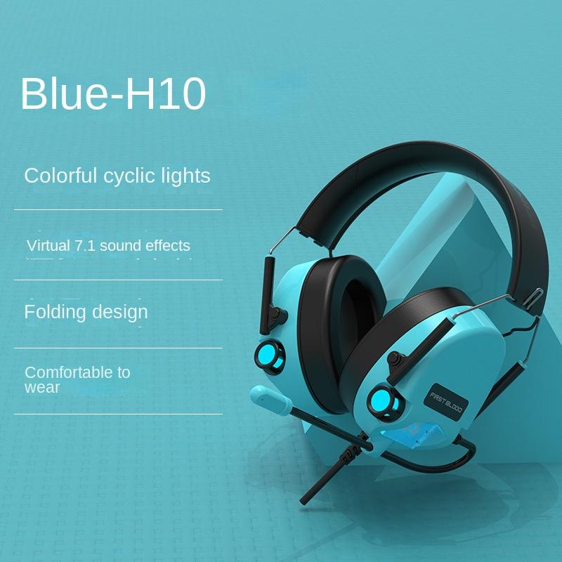 Гарнитура 7.1-канальные игровые наушники для киберспорта. Проводные удобные регулируемые выдвижные наушники.