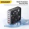 Essager 85W GaN Charger 6 Ports USB Type C Desktop Charger PD Fast Charging Station For iPhone 17/16/15 Samsung S24 Laptop iPad