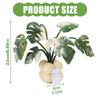 Monstera Potted Plant Needle Felting Supply for Beginner with Needle Instruction Wool Roving Wood Handle Wool Felt Tool