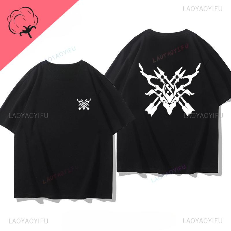 Honkai Star Rail Anime Shirt Kafka Themed Unisex Cotton Graphic Tshirts Otaku Gamer Fan Streetwear Apparel Camisa Clothes