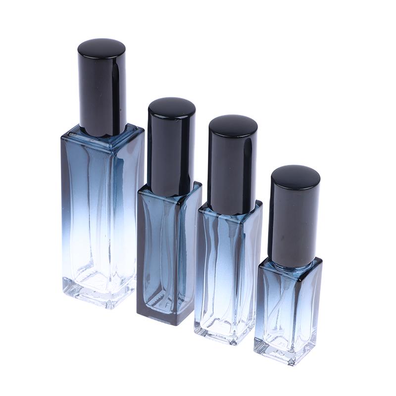1 Pc Gradient Blue Perfume Bottle 5ml 9ml 20ml Perfume Spray Bottle Empty Glass Atomizer Travel Cosmetic Bottle