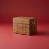 Large Wooden Jewelry Chest Organizer with Lock Drawer Holder for Rings Necklaces