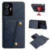 Кошелек-чехол из ПУ кожи для Xiaomi 11T Pro, 11T, с множеством слотов для карт, двойной металлической кнопкой, противоударный, полнотелый защитный чехол